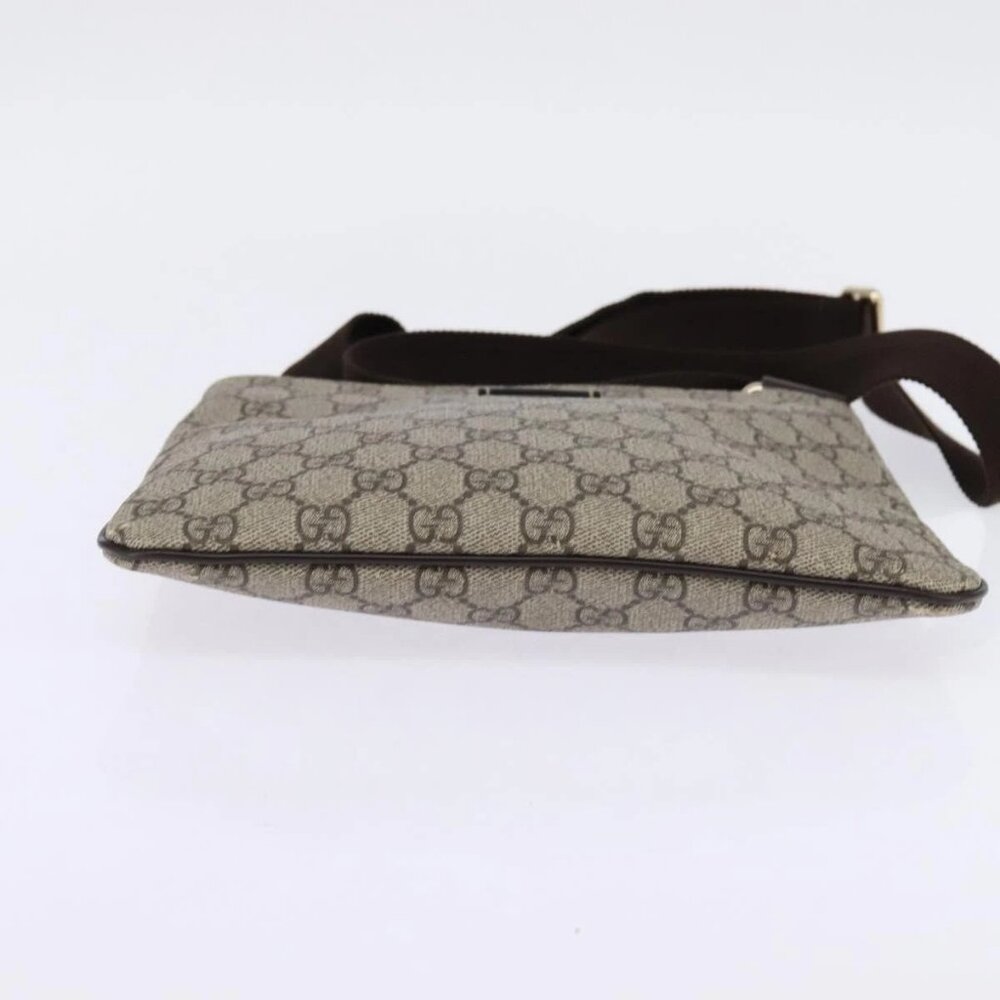 GUCCI GG Supreme Shoulder Bag PVC Beige Gold 201538 Auth BA5706 - Picture 7 of 16